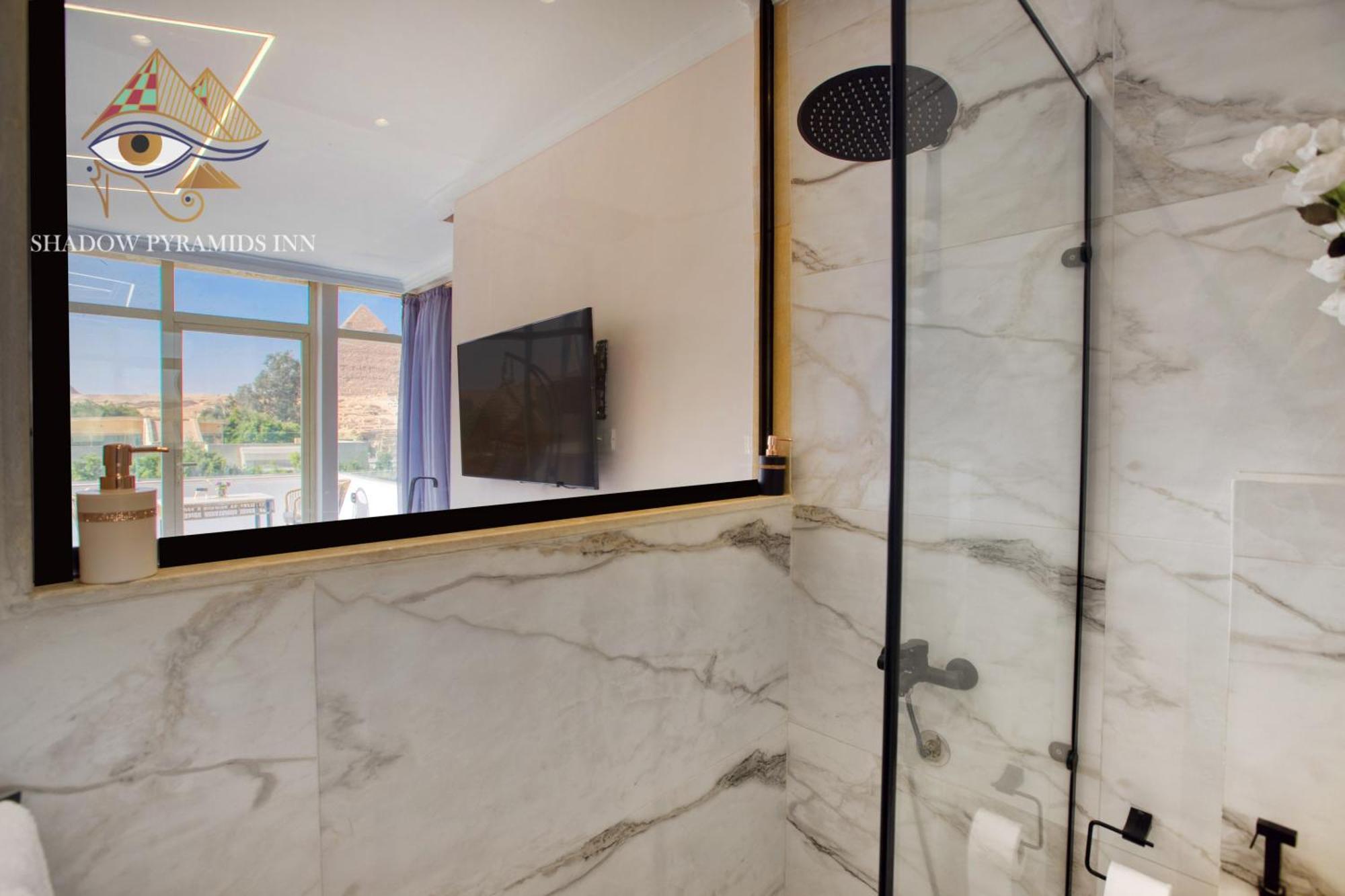 Shadow Pyramids Suites And Jacuzzi Kafret el-Gabal Exterior foto