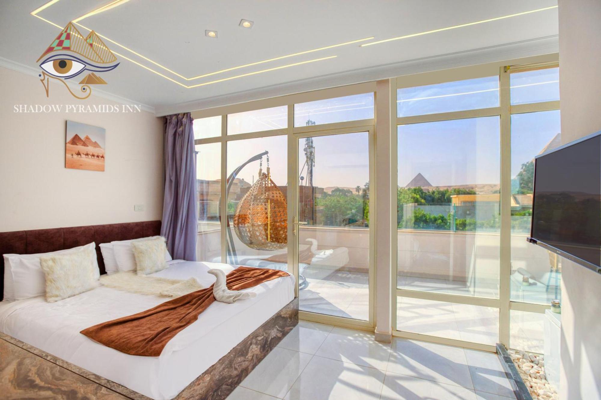 Shadow Pyramids Suites And Jacuzzi Kafret el-Gabal Exterior foto